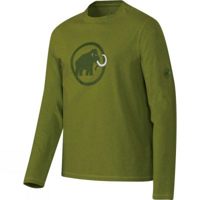 Tee Mammut Mammut Logo Manga Larga Hombre - Verde - Chile IXM958603